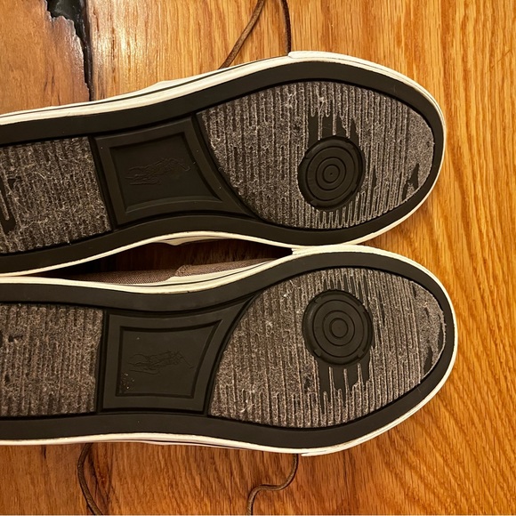 Polo Fashion Sneakers Fabric and Leather Tan Brown Size 9 Mens - Picture 5 of 6